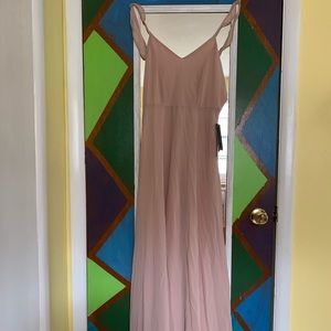 Meteoric rise blush prom dress